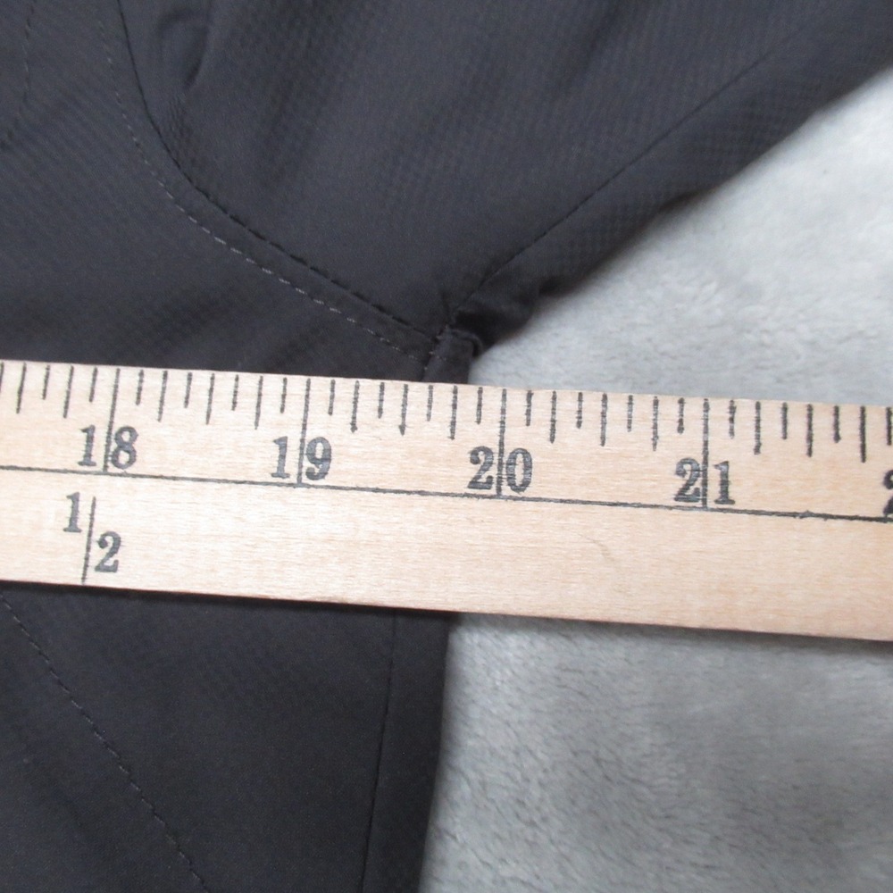 Patagonia Jacket Women Medium Blk Mountain View Windproof Fleece Lined Hood Rain - Picture 9 of 11